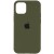 Чохол для Apple iPhone 14 Plus (6.7"") - Silicone Case Full Protective (AA) Зелений / Dark Olive