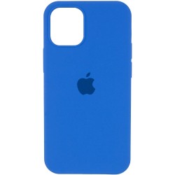 Чехол для Apple iPhone 14 Pro (6.1"") - Silicone Case Full Protective (AA) Синий / Royal blue