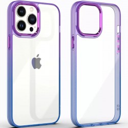 Чехол для Apple iPhone 12 Pro / 12 (6.1"") - TPU+PC Fresh sip series Синий / Фиолетовый