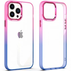 Чехол для Apple iPhone 13 Pro (6.1"") - TPU+PC Fresh sip series Розовый / Синий