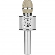 Караоке Микрофон-колонка Hoco BK3 Cool Silver