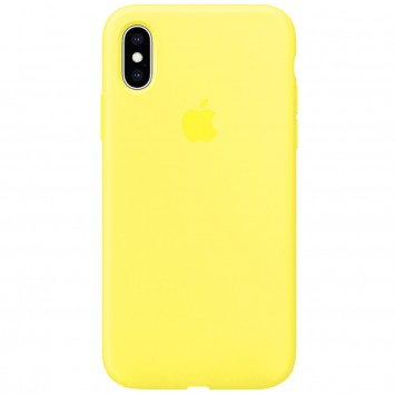 Чехол для Apple iPhone XS Max (6.5"") - Silicone Case Full Protective (AA) Желтый / Yellow