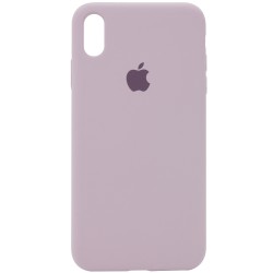 Чехол для Apple iPhone XS Max (6.5"") - Silicone Case Full Protective (AA) Серый / Lavender