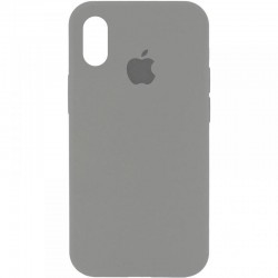 Чехол для Apple iPhone XR (6.1"") - Silicone Case Full Protective (AA) Серый / Pewter