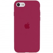 Чохол для iPhone SE 2 / 3 (2020 / 2022) / iPhone 8 / iPhone 7 - Silicone Case Full Protective (AA) Червоний / Rose Red