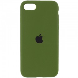 Чехол для iPhone SE 2 / 3 (2020 / 2022) / iPhone 8 / iPhone 7 - Silicone Case Full Protective (AA) Зеленый / Dark Olive