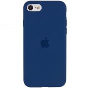 Чехол для iPhone SE 2 / 3 (2020 / 2022) / iPhone 8 / iPhone 7 - Silicone Case Full Protective (AA) Синий / Navy Blue