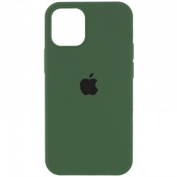 Чехол для Apple iPhone 12 Pro / 12 (6.1"") - Silicone Case Full Protective (AA) Зеленый / Green Jungle