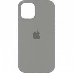 Чехол для Apple iPhone 12 Pro / 12 (6.1"") - Silicone Case Full Protective (AA) Серый / Pewter