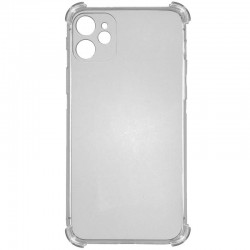 TPU чехол для Apple iPhone 12 (6.1"") - GETMAN Ease logo усиленные углы Серый (прозрачный)