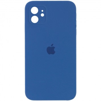 Чохол для Apple iPhone 11 (6.1"") - Silicone Case Square Full Camera Protective (AA) Синій / Navy blue