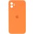 Чохол для Apple iPhone 11 (6.1"") - Silicone Case Square Full Camera Protective (AA) Помаранчевий / Papaya
