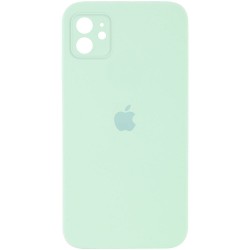 Чохол для Apple iPhone 11 (6.1"") - Silicone Case Square Full Camera Protective (AA) Бірюзовий / Light Turquoise