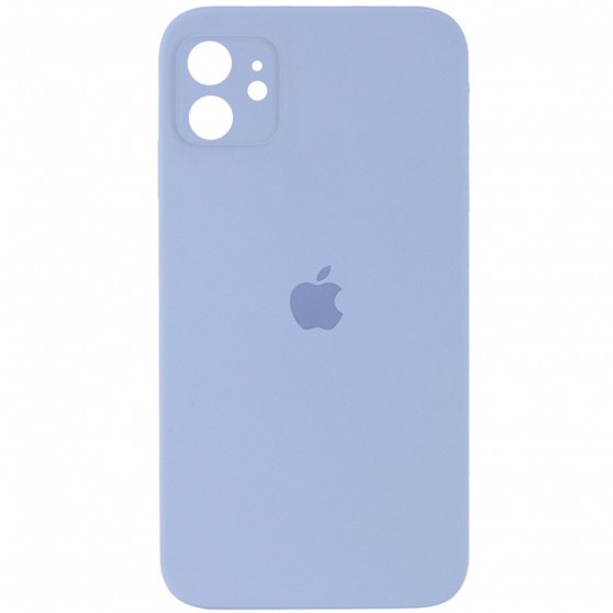 Чохол для Apple iPhone 11 (6.1"") - Silicone Case Square Full Camera Protective (AA) Блакитний / Mist blue