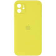 Чехол для Apple iPhone 11 (6.1"") - Silicone Case Square Full Camera Protective (AA) Желтый / Bright Yellow