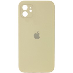 Чехол для Apple iPhone 11 (6.1"") - Silicone Case Square Full Camera Protective (AA) Желтый / Mellow Yellow