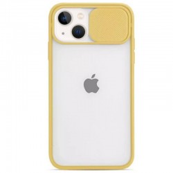 Чехол для Apple iPhone 13 (6.1"") - Camshield mate TPU со шторкой для камеры Желтый