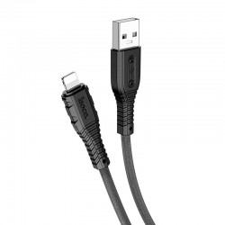Дата кабель Hoco X67 "Nano"" USB to Lightning (1m) Чорний