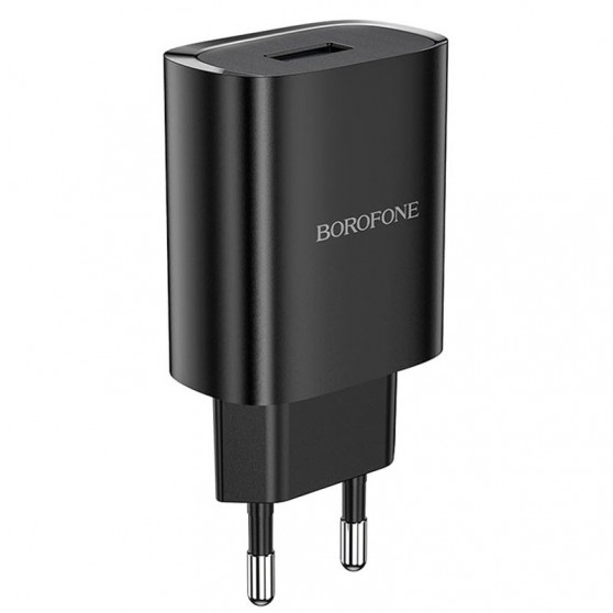 Зарядний пристрій Borofone BN1 (1USB/2.1A) Чорний