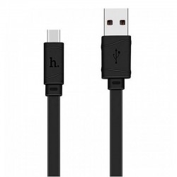 USB кабель для телефона Hoco X5 Bamboo USB to Type-C (100см) Черный