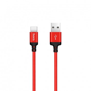 USB кабель для телефона Hoco X14 Times Speed USB to Type-C (1m) Черный / Красный