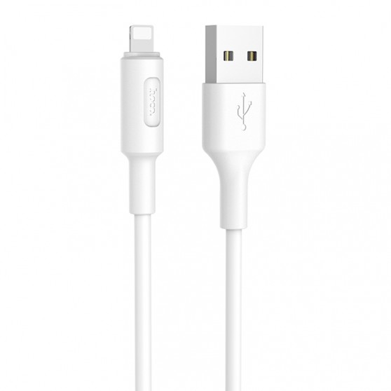 Кабель заряджання Apple Hoco X25 Soarer Lightning Cable (1m) Білий