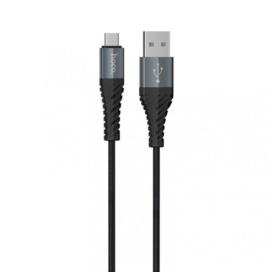 Кабель зарядки телефону, планшета Hoco X38 Cool MicroUSB (1m) Чорний