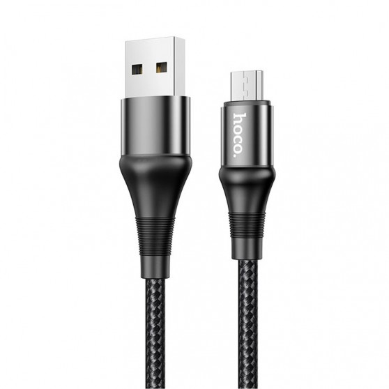 Кабель зарядки для телефону, планшета Hoco X50 "Excellent"" USB to MicroUSB (1m) Чорний