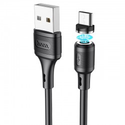 Магнітний кабель для телефону, планшета Hoco X52 "Sereno magnetic" USB to MicroUSB (1m) Чорний