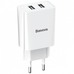 Зарядное устройство Baseus Speed Mini Dual U 10.5W 2USB (CCFS-R) Белый