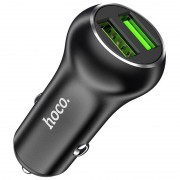 Автомобільна зарядка для телефону Hoco Z37 QC3.0 (2USB) Чорний