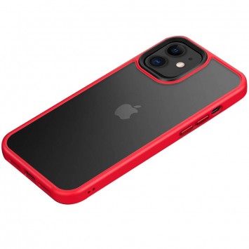 Червоний чохол з металевими кнопками TPU+PC для Apple iPhone 11 (6.1"")