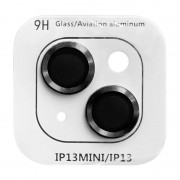 Защитное стекло на камеру для Apple iPhone 13 mini / 13 - Metal Classic (в упак.) Черный / Midnight