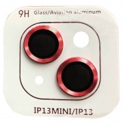 Захисне скло на камеру для Apple iPhone 13 mini/13 - Metal Classic (в упак.) Червоний / Red