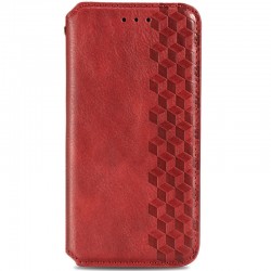 Кожаный чехол книжка GETMAN Cubic (PU) для Samsung Galaxy A73 5G Красный