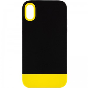 Чохол TPU+PC Bichromatic для Apple iPhone X / XS (5.8"") Black / Yellow