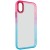 Чехол TPU+PC Fresh sip series для Apple iPhone XS Max (6.5"") Бирюзовый / Розовый