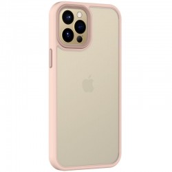 TPU+PC чехол для Apple iPhone 14 Plus (6.7"") - Metal Buttons Розовый