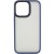 TPU+PC чехол для Apple iPhone 14 Pro Max (6.7"") - Metal Buttons Синий