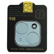 Захисне скло на камеру для Apple iPhone 14 (6.1"") / 14 Plus (6.7"") - Full Block (тех.пак) Прозорий