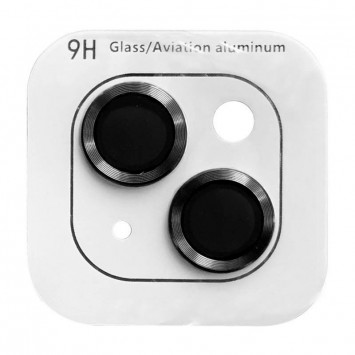Защитное стекло на камеру для Apple iPhone 14 (6.1"") / 14 Plus (6.7"") - Metal Classic (в упак.) Черный / Midnight