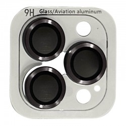 Защитное стекло на камеру для Apple iPhone 14 Pro (6.1"") / 14 Pro Max (6.7"") - Metal Classic (в упак.) Темно-Серый / Space Black