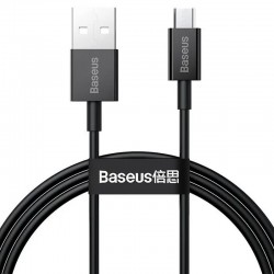 Кабель зарядки для телефона, планшета Baseus Superior Series Fast Charging MicroUSB Cable 2A (1m) (CAMYS) Черный