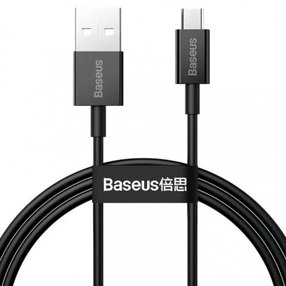 Кабель зарядки для телефону, планшета Baseus Superior Series Fast Charging MicroUSB Cable 2A (2m) (CAMYS-A) Чорний