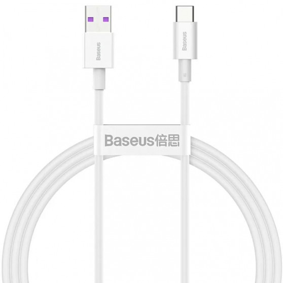 USB кабель для телефону Baseus Superior Series Fast Charging USB для Type-C PD 66W (2m) (CATYS-A) Білий