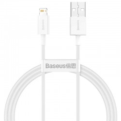 Кабель заряджання Apple Baseus Superior Series Fast Charging Lightning Cable 2.4A (1.5m) (CALYS-B) Білий
