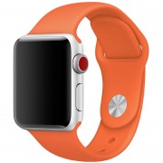 Силиконовый ремешок для Apple watch 38mm/40mm/41mm Оранжевый / Orange