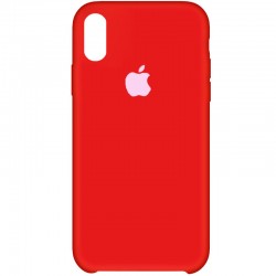Чохол Silicone Case (AA) для Apple iPhone XS Max (6.5"") Червоний / Dark Red
