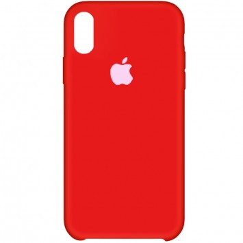 Чохол Silicone Case (AA) для Apple iPhone XS Max (6.5"") Червоний / Dark Red