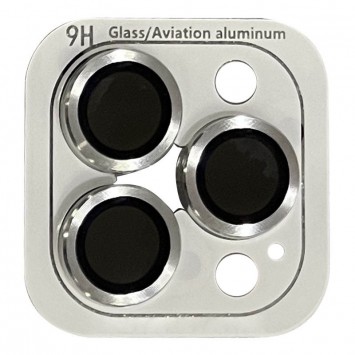 Серебряное защитное стекло Metal Classic для камеры iPhone 12 Pro Max